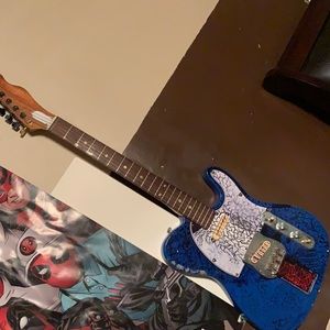 Blue guitar/telecaster price is negotiable